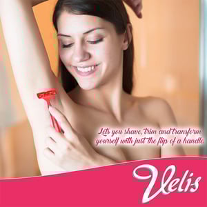 Velis Lubricated Aloe Strip 3 Blades Razor - 3pcs