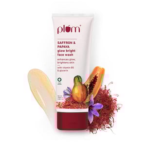 Plum Saffron & Papaya Glow Bright Face Wash 100gm