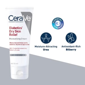 CeraVe Diabetics Dry Skin Relief Moisturizing Cream 236ml .