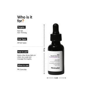 The Minimalist Hair Growth Actives Hair Serum 30ml•
