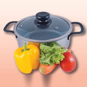 Non Stick Casserole With Glass Lid - 28cm •
