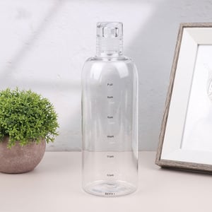 Transparent Glass Water Bottle 750ml