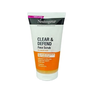 Neutrogena Clear & Defend Facial Scrub 150ml •