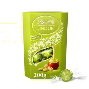 Lindt Lindor Pistachio Milk Chocolate Truffles 200g •