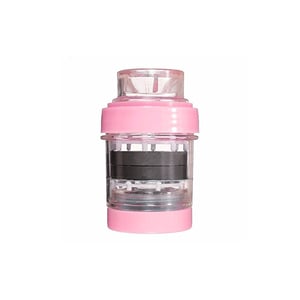 Magnetized Medical Stone Dual Filtration Water Strainer For Faucets - Pink
