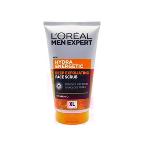 L'Oreal Men Hydra Energetic Deep Exfoliating Face Scrub XL 150ml•