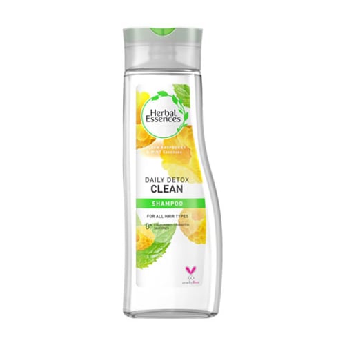 Herbal Essences Daily Detox Clean Golden Raspberry and Mint Shampoo 400ml •