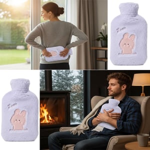 Ultra Comfortable Hot Water Bag - Purple Nub Cat