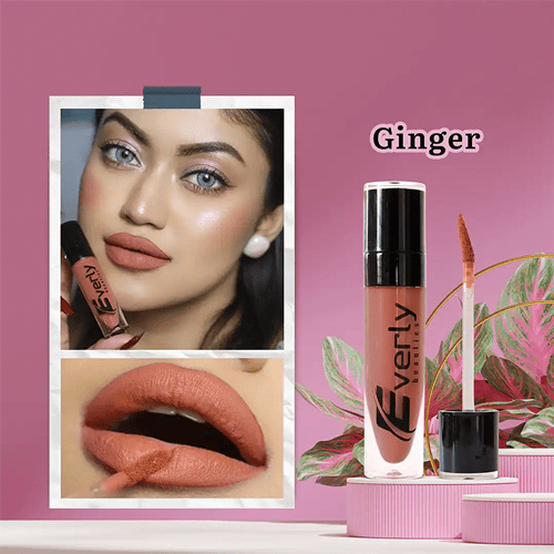 Everly Beauties Matte Liquid Lipstick - Ginger