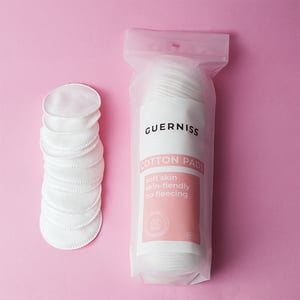 Guerniss Raw Niacinamide Micellar Water 120ml With Guerniss Cotton Pads - 80pcs Combo
