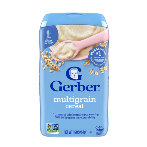 Gerber Grain & Grow Multigrain Cereal (6+months) 454gm•