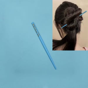 Small Size Stylish Hair Stick - Sky Blue