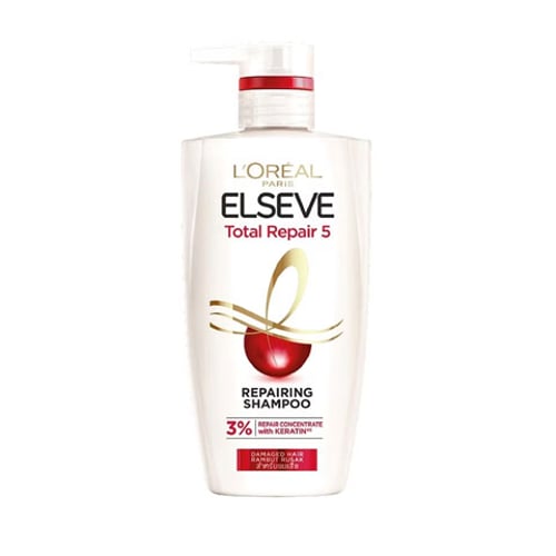 L'Oreal Paris Elseve Total Repair 5 Repairing Shampoo 410ml •