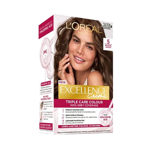L'Oreal Paris Excellence Creme Haircolour - 5 Natural Brown •