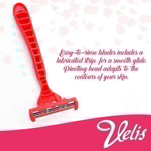 Velis Lubricated Aloe Strip 3 Blades Razor - 3pcs