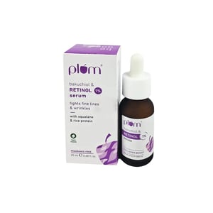 Plum Bakuchiol And Retinol 1%  Face Serum 30ml •