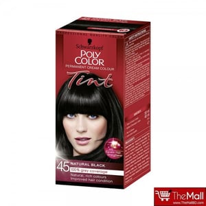 Schwarzkopf Poly Color Permanent Cream Colour Tint - 45 Natural Black