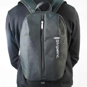 Stripelnc Mini Travel Backpack - Black