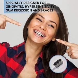 Ultra Soft Fiber Bristle Tooth Brush With Box - Black