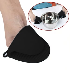 Silicone Heat Resistant Gloves 1 Pair - Black