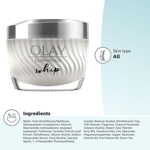 Olay Luminous Whip Light As Air Touch Active Moisturiser 50ml