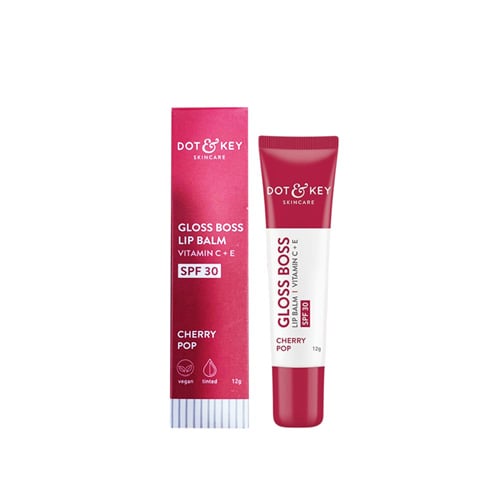 Dot & Key Gloss Boss Cherry Pop Lip Balm 12g - SPF 30•