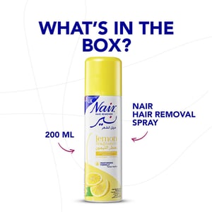 Nair Lemon Fragrance Hair Remover Spray 200ml