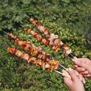 Stainless Steel Barbecue Skewers 12pcs