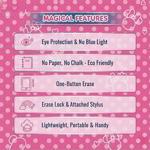 LCD Writing Tablet For Kids - Minnie Mouse