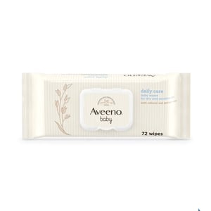 Aveeno Baby Daily Care Baby Wipes For Dry & Sensitive Skin with Natural Oat Extract + Aloe 72pc's Wipes•