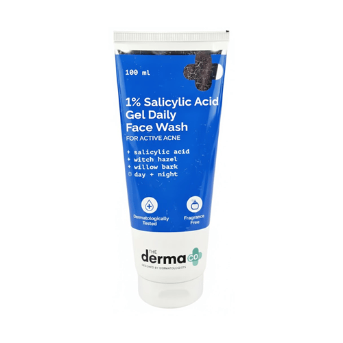 The Derma Co 1% Salicylic Acid Gel Daily Face Wash 100ml •
