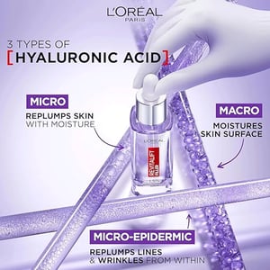 L'Oreal Paris Revitalift Filler Hyaluron Wrinkle & Hydration Serum 30ml  •