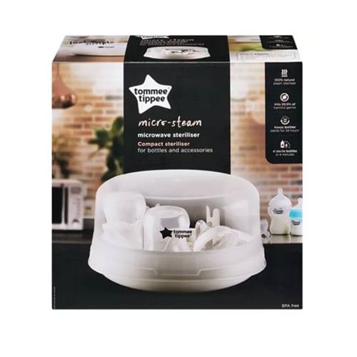 Tommee Tippee Micro-Steam Microwave Sterilizer For Baby Bottles & Accessories (6104)