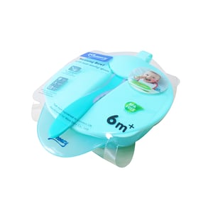Momeasy Weaning Bowl With Heat Sensing Spoon (6m+) - Blue
