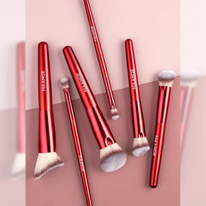 Maange Professional Makeup Brush 6pcs Set Box - Red