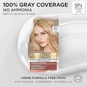 L'Oreal Paris Excellence Creme Haircolour - 9U Universal Very Light Blonde•