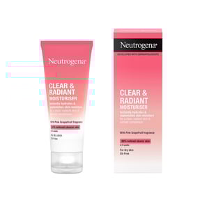 Neutrogena Clear & Radient Moisturiser With Pink Grapefruit Fragrance 50ml •