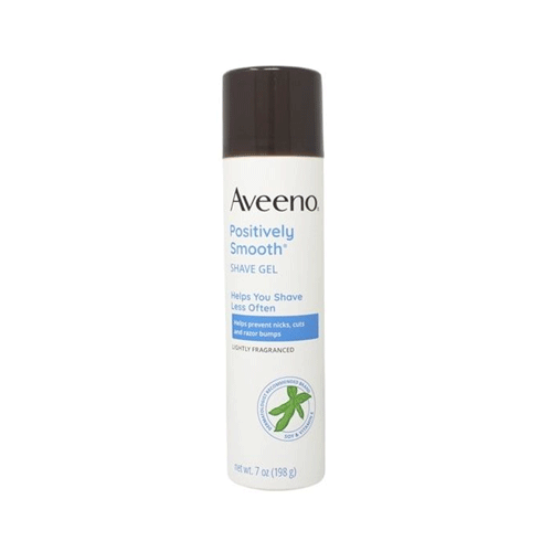 Aveeno Positively Smooth Shave Gel 198g •