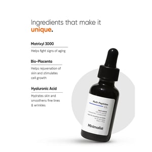 The Minimalist Multi Peptides 10% Face Serum 30ml •