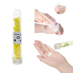 Portable Travel Soap Sheets Tube - Yellow