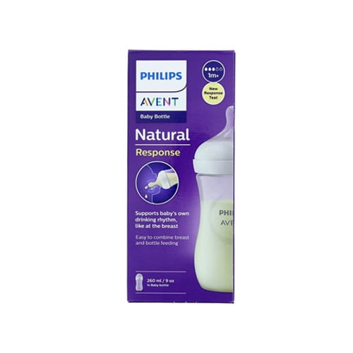 Philips Avent Natural Response Baby Bottle 260ml - 1m+ (9646)