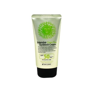 3W Clinic Intensive Green Tea Sunblock Cream SPF 50+ PA+++ 70ml •