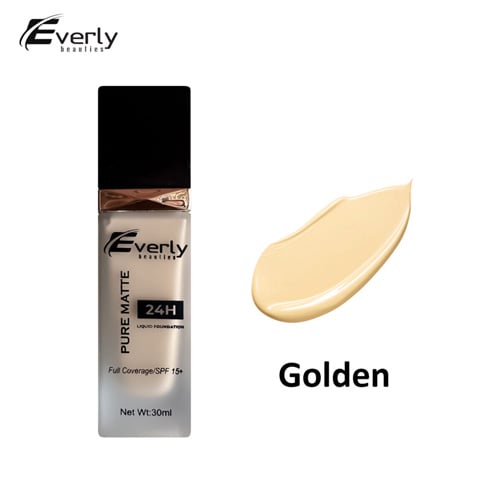 Everly Beauties Pure Matte Full Coverage Foundation 30ml - Golden