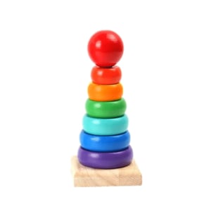 Rainbow Tower Wooden Toy
