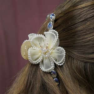 Large Size Hair Clip For Women - Cream