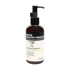 Guerniss Raw Biotin Healthy Growth Shampoo With Conditioner 250ml With Guerniss Raw Onion Seed Hair Oil 100ml Combo