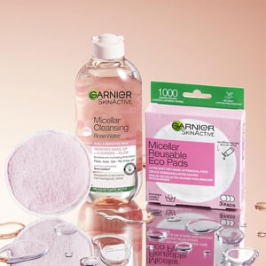 Garnier Skin Active Micellar Cleansing Rose Water For Dull & Sensitive Skin 400ml •