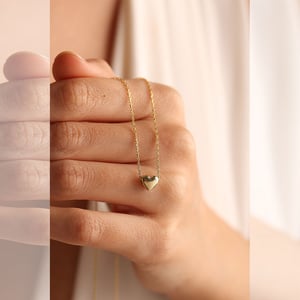 Love Shape Gold Plated Chain For Women