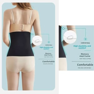 Body Shaper Belt Cross Abdominal Band - Black 3XL