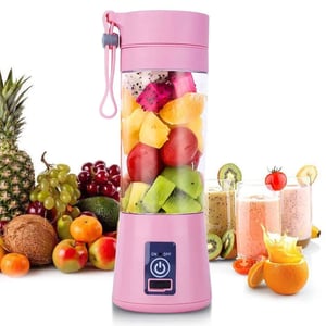 Portable Electric & Rechargeable Battery Juice Blender - Pink